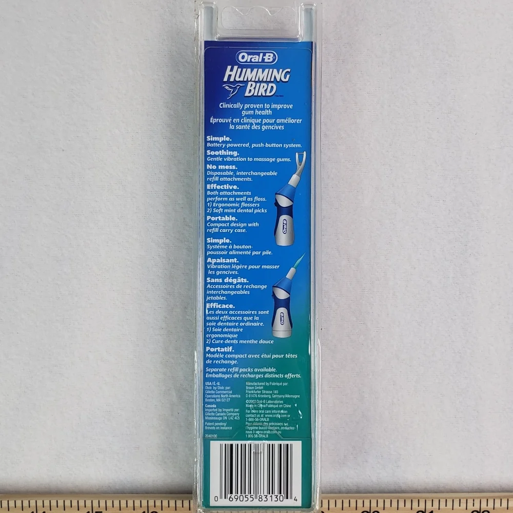 Brand New Oral-B Hummingbird Power‎ Gum Stimulator 3 Flosser Head Starter Pack - Picture 3 of 10